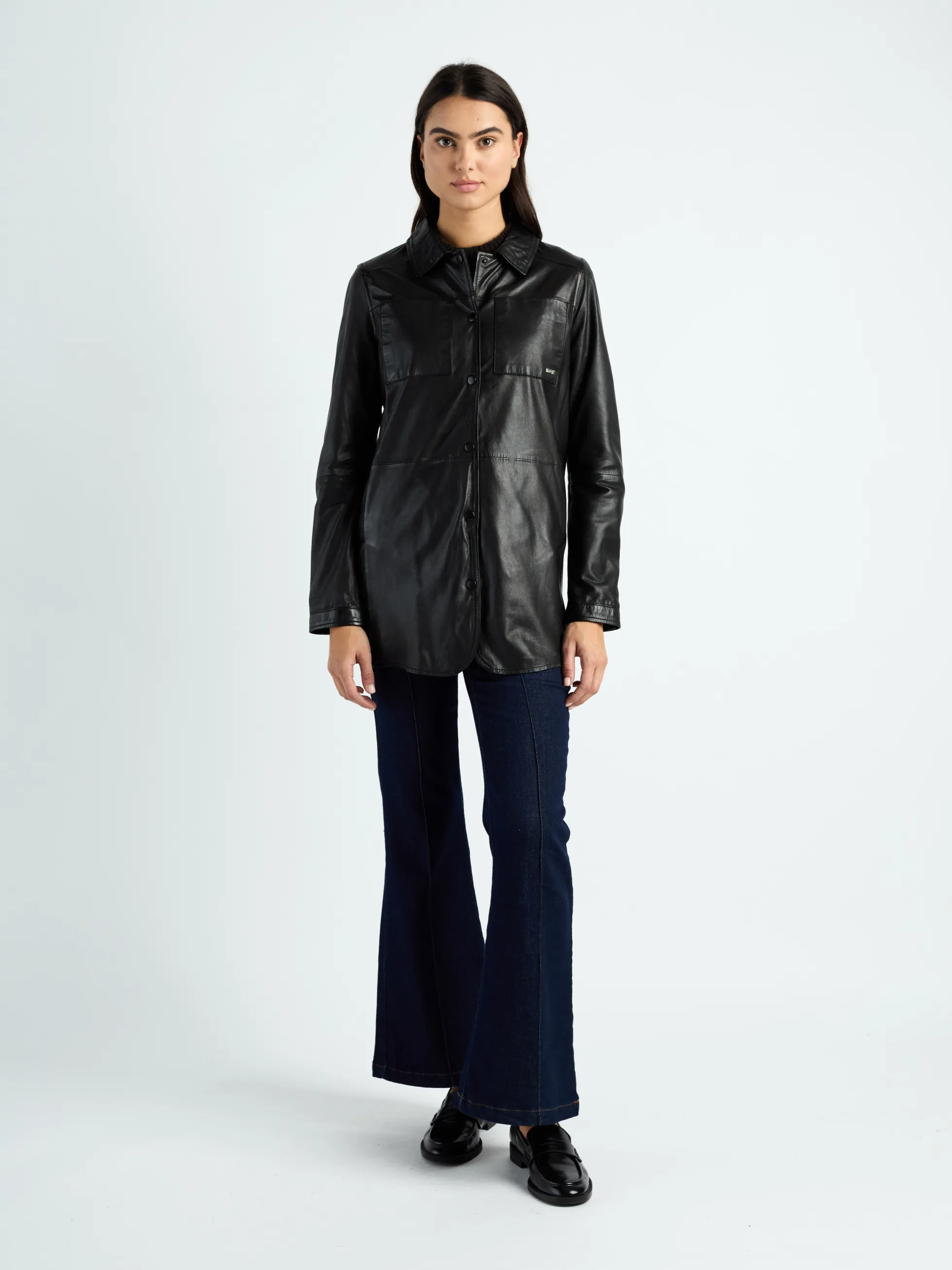 Lederkurzmantel 42020135