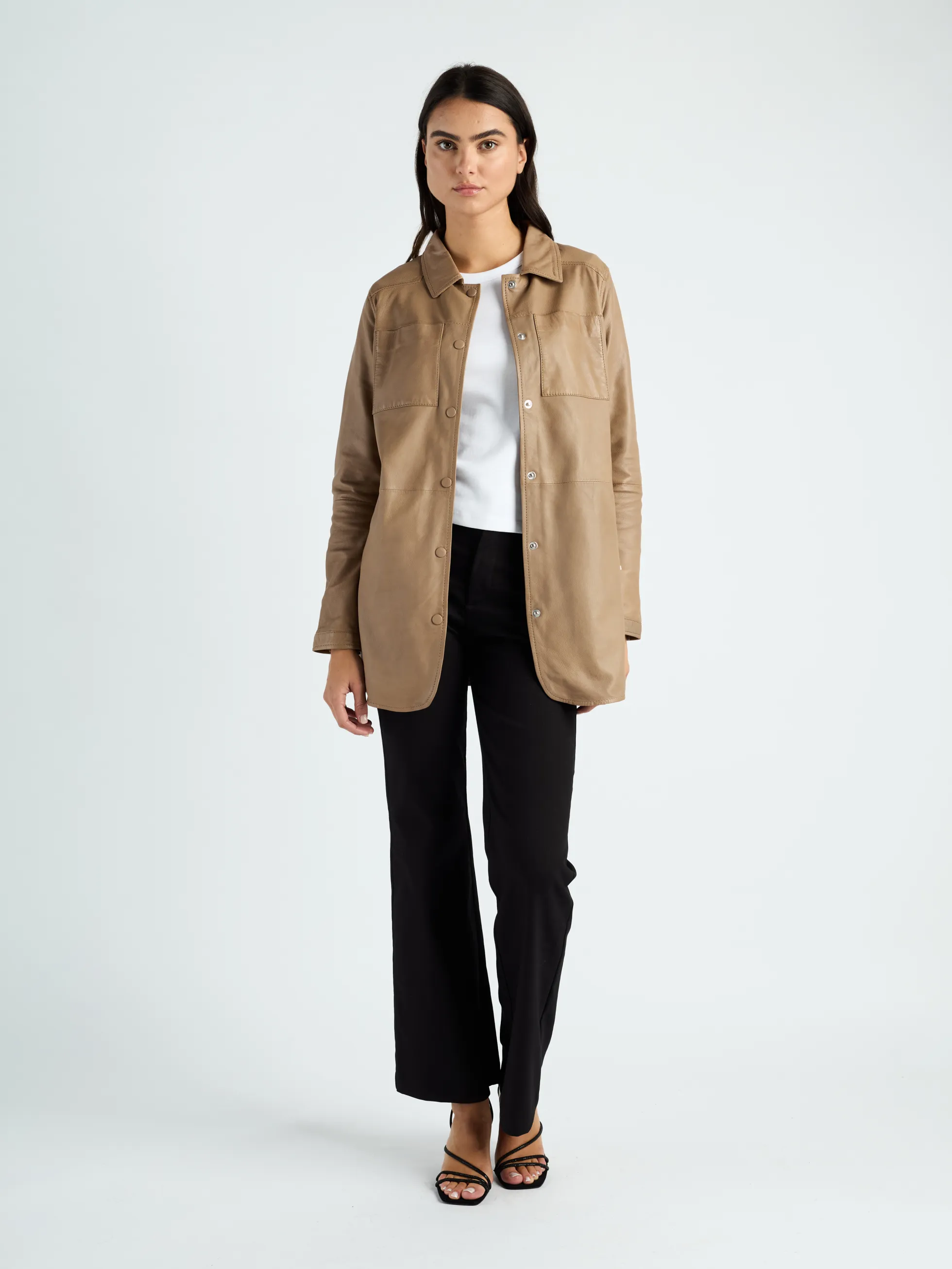 Lederkurzmantel 42020135